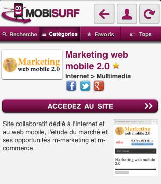 Mobisurf Référence marketing web mobile 2.0