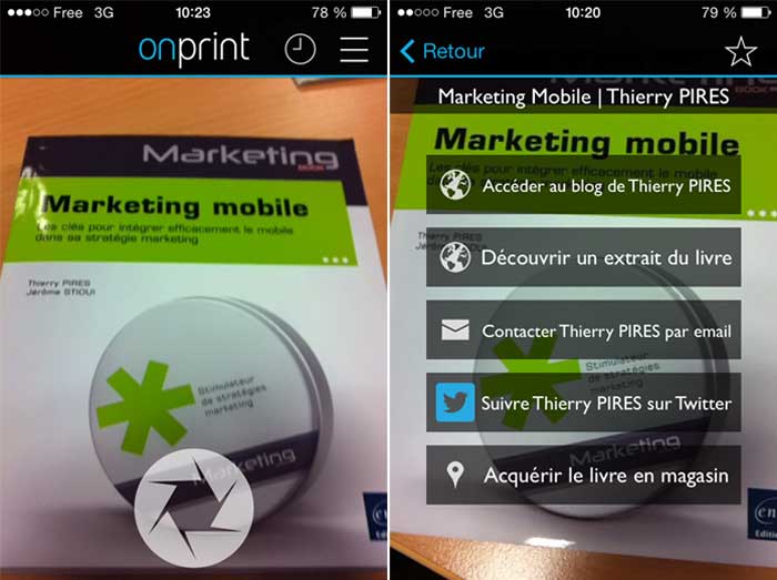 ONprint livre marketing mobile